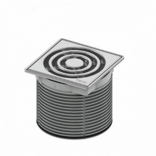 Декоративная решетка 100 мм в стальной рамке с монтажным элементом 