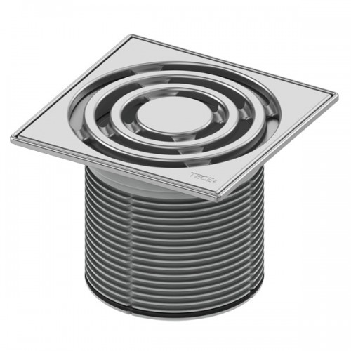 Декоративная решетка 150 мм в стальной рамке с монтажным элементом