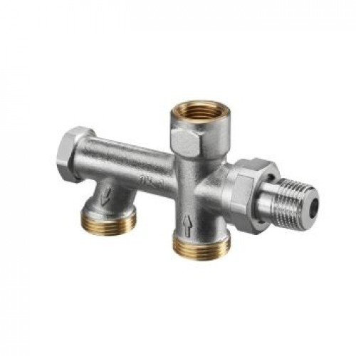 ,,Uno“ Присоединительная насадка для однотрубных систем с плавной настройкой байпаса и функцией отключения