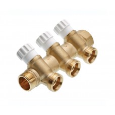 Коллектор универсальный с запорными вентилями