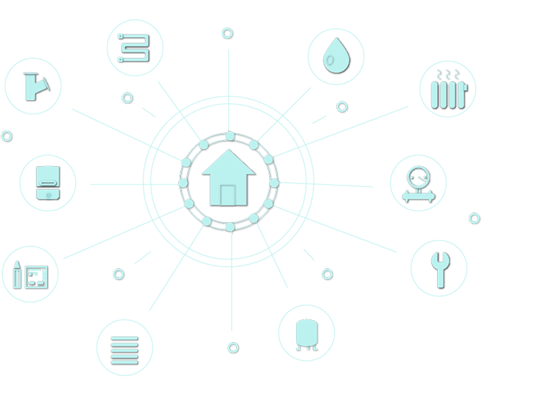 Проект, расчёт, и монтажсистемы отопления дома