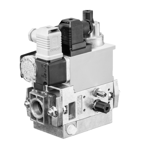 Газовый мультиблок MB-D(LE) 407-412 B07: GasMultiBloc®, модуль регулирования и безопасности, одноступенчатый режим эксплуатации, встроенный байпасный клапан