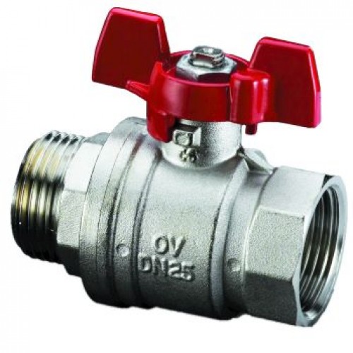Шаровые краны „Optibal" с рукояткой "бабочка", PN 16 