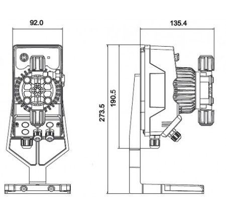 Дозирующий насос Kompact AMC200NPE0003 с датчиком