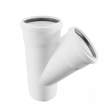 Тройник с резиновыми уплотнениями